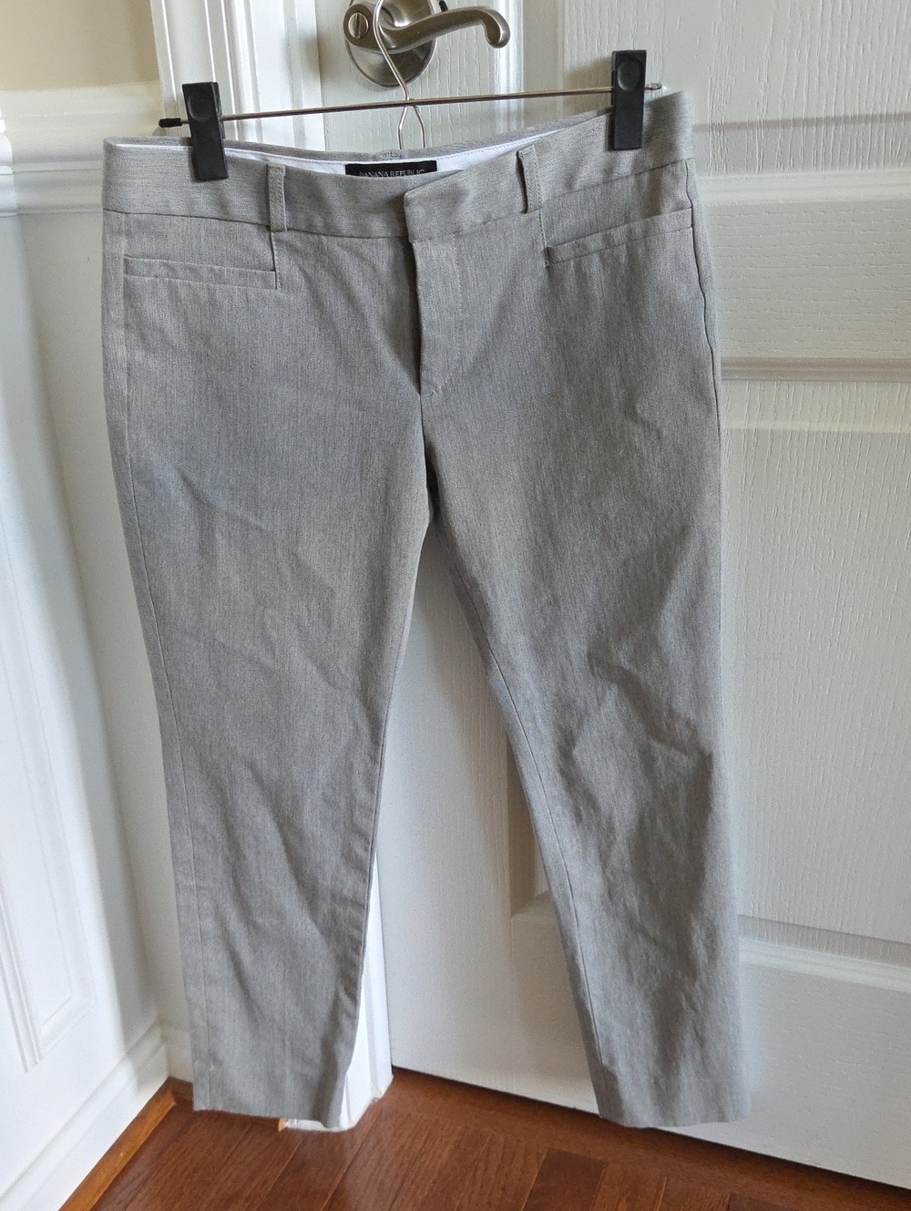 Banana Republic Light Gray Slim Chinos, 4P